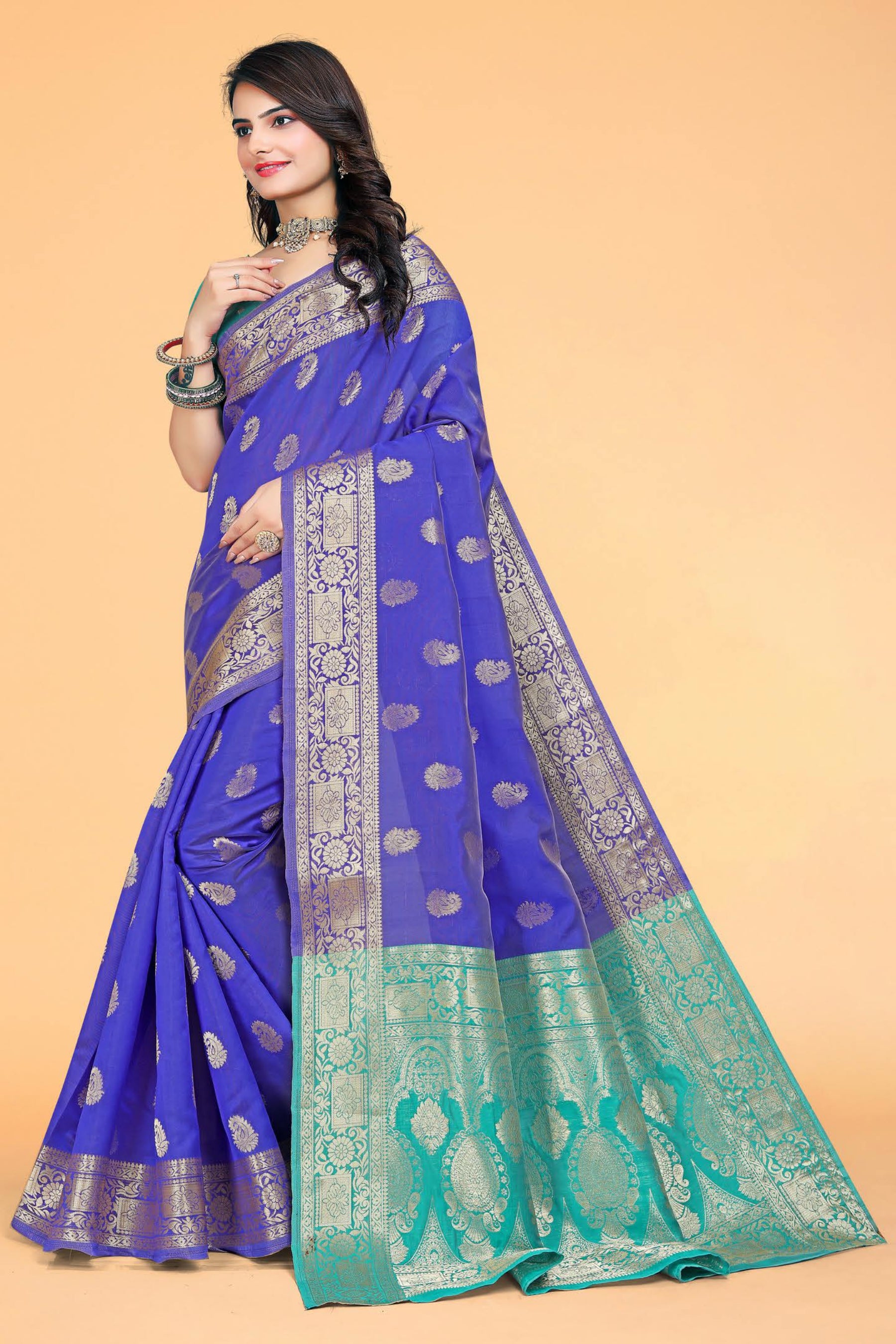 Woven Kanjivaram Dupion Silk Saree