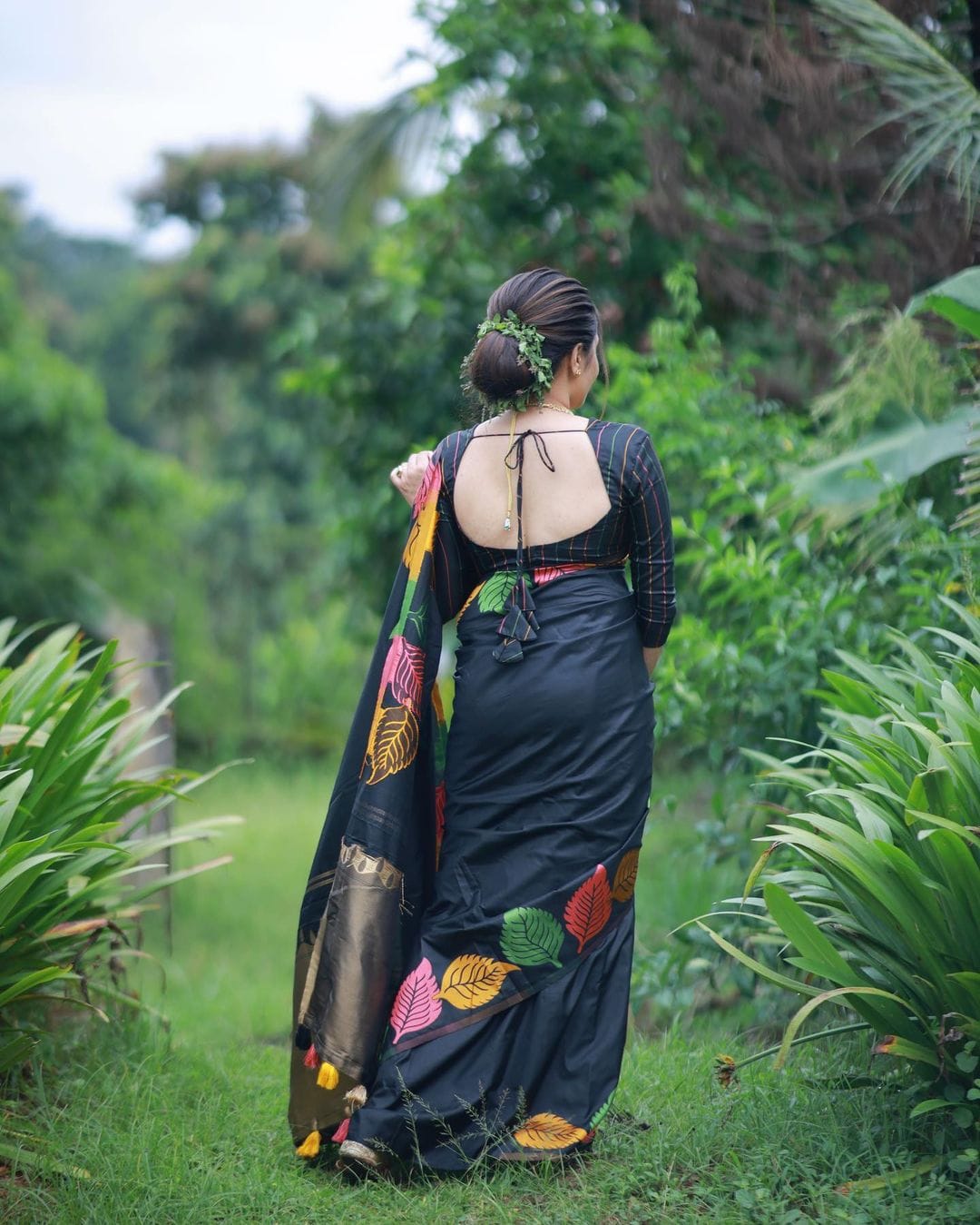 White Silk Woven Saree