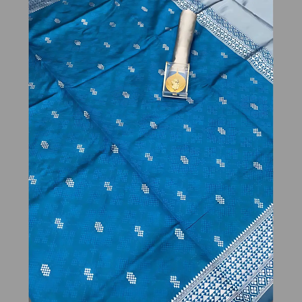 Majestic Blue Banarasi Silk Elegance