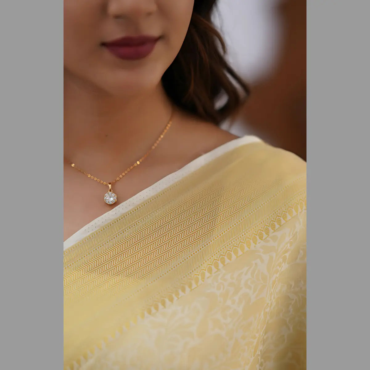 Majestic Off White Banarasi Silk Elegance