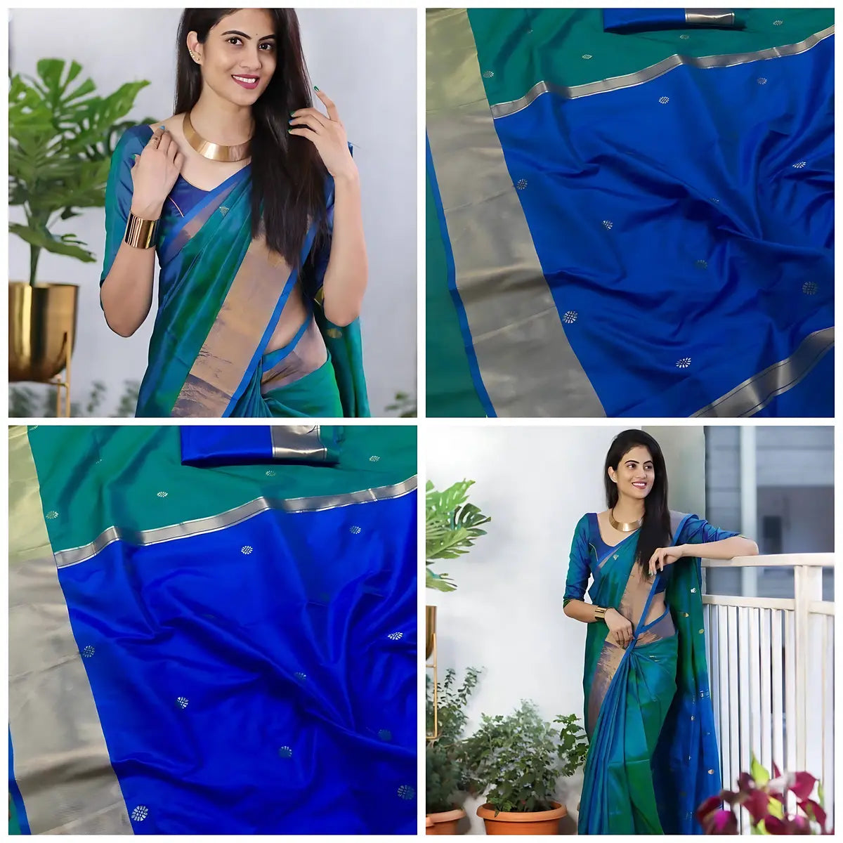 Majestic Blue Banarasi Silk Majesty