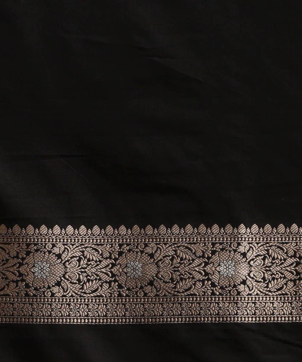 Handloom Black Banarasi Silk Saree