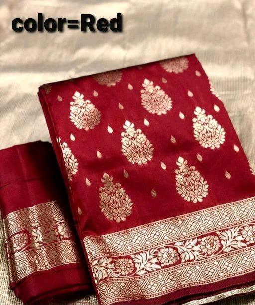 Elegant Red Butta Patti Saree: Vibrant Ethnic Wear for Women - Naari Silk 